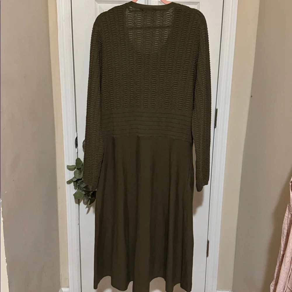 Boden Olive Long Sleeve Dress